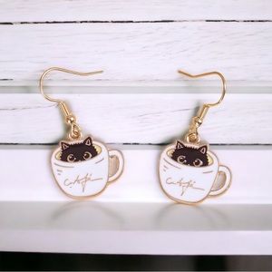 Teacup Kitten earrings